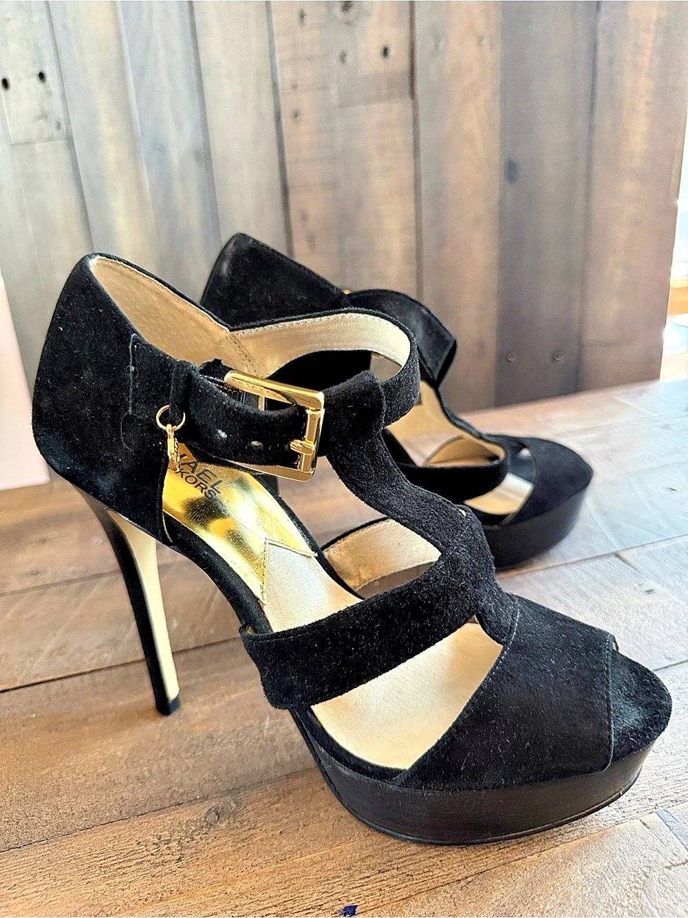 Michael Kors Black Platform Heels Size 7
